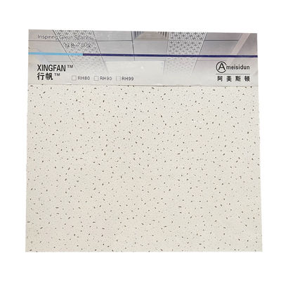 Plafond van mineraalwol 600x600mm 10mm Dikte akoestische plafondtegels Raster