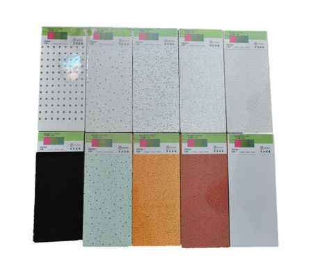 600x600/600x1200mm Mineraalwol plafondtegels met Tegular Edge Pin Hole 14mm Dikte