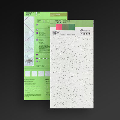 Vierkante opgehangen mineraalvezel board 2x2 plafond tegels voor Pakistan decoratie vraag