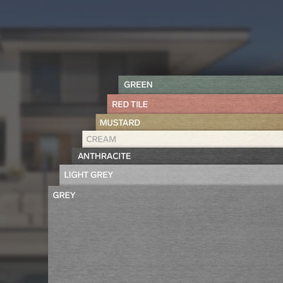 Gepersonaliseerde kleuren 18 mm vezelcementplaat voor buitenmuurpaneel en vloerversiering