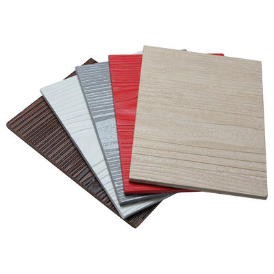 Groen materiaal 6 mm 8 mm Dikte Villa Buiten Hout Granenvezel Cement Siding Board